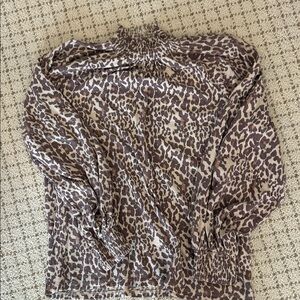 Nation LTD Textured Animal Print Top